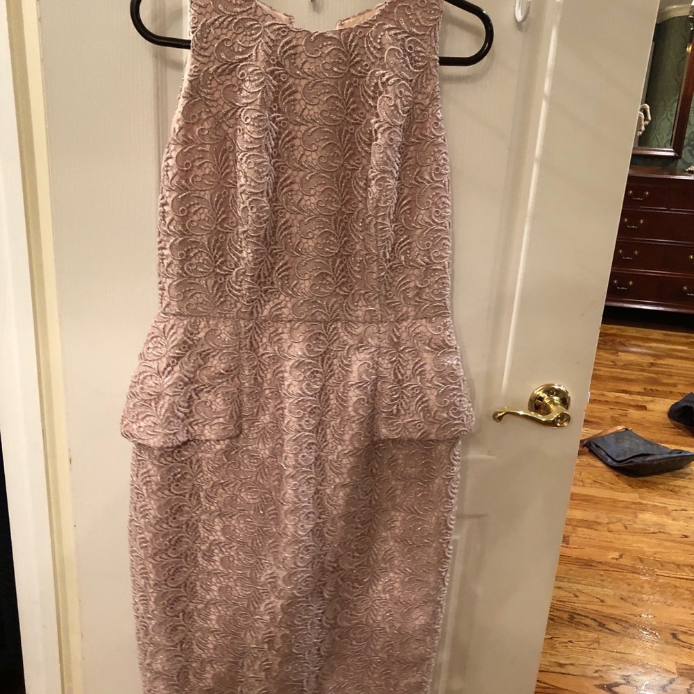 Elegant pink cocktail dress